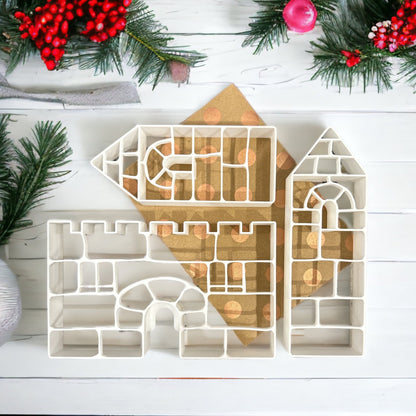 Gingerbread House Template Cookie Cutter 